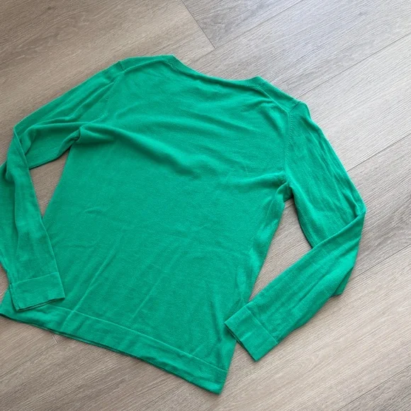 J. Crew Vibrant Green Teddie Sweater - M - Picture 6 of 6